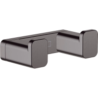 Крючок Hansgrohe AddStoris 41755340 двойной, для ванны, черный хром матовый