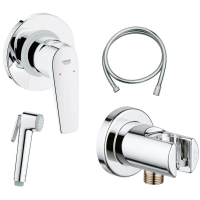 Гигиенический душ Grohe BauFlow 124900 со смесителем, хром