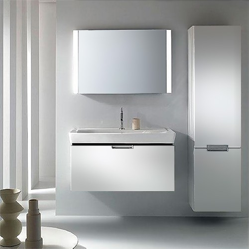 тумба под раковину jacob delafon reve eb1133-g1c 120 см белый лак, 1 ящик