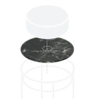 Столешница, Artceram, Vogue 2.0, шг 440*440, цвет-emperador dark