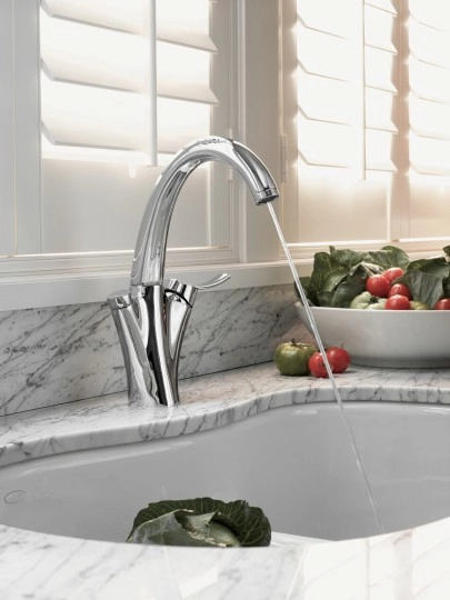 смеситель для кухни jacob delafon carafe e18865-cp, хром