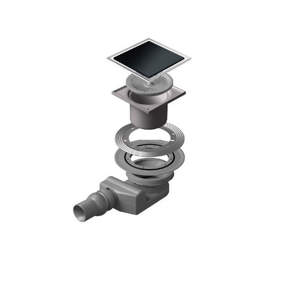 трап для душа pestan confluo standard 10x10 black glass 3 13000091