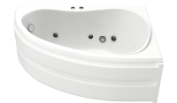 Акриловая ванна Bas Алегра 150x90 R Flat (ВГ00007), гидромассажная