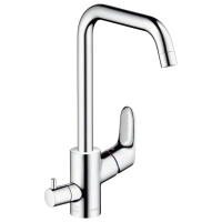 Смеситель для кухни с переключателем на посудомоечную машину Hansgrohe Focus M41 31823000, хром