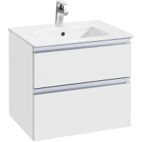 Тумба с раковиной белый глянец 60,5 см Roca The Gap A857397806 + 32799E000