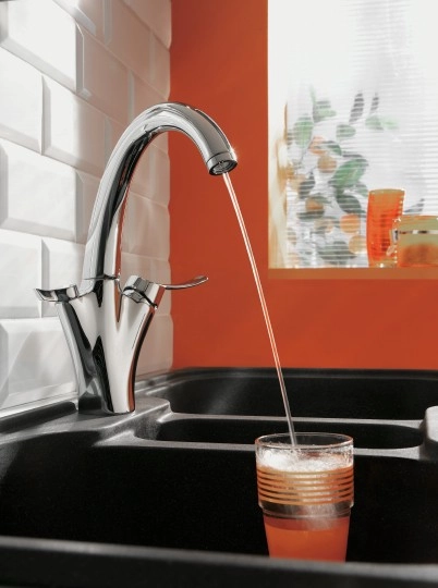 смеситель для кухни jacob delafon carafe e18865-cp, хром