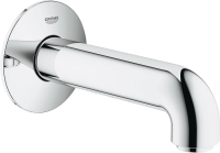 Излив Grohe BauClassic 13258000 для ванны, вынос 14 см, хром
