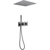 Душевой комплект Abber Daheim AF8255NG 500 мм, с термостатом, никель