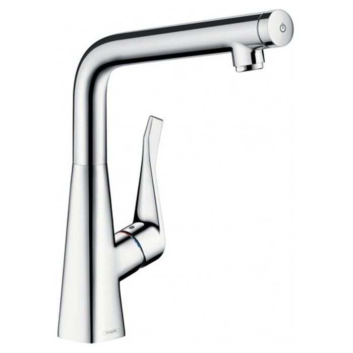 Смеситель для кухни Hansgrohe Metris Select 73810800, сталь