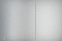 Кнопка для инсталяции Alcaplast Flat Alunox AIR для унитаза, металлическая, алюминий матовый