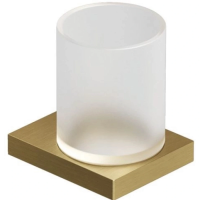 Стакан для зубных щеток Kludi Vela C 31975N0 настенный, золотой матовый