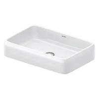 Раковина Duravit Qatego 2383600079 накладная, 56х40х13 см, без отв под смеситель, белая