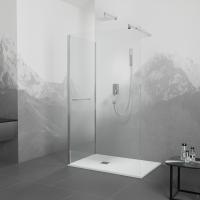 Душевой уголок RGW Walk In WA-005-1 80x90 351005189-11 профиль хром, стекло прозрачное