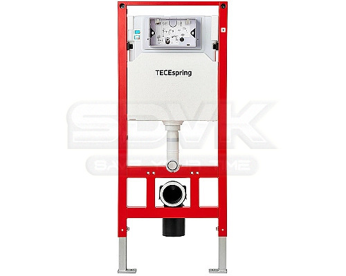 система инсталляции для унитазов tece tecespring s955202 4 в 1 с кнопкой смыва черный матовый