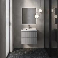 Тумба под раковину AQUAme S1 60 AQM900160GM подвесная цвет Серый