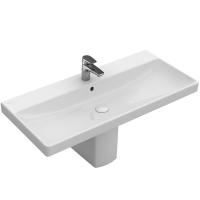 Раковины Villeroy & Boch Avento 4156A5R1 подвесная/мебельная, 100x47xh16,5см, альпийский белый с CeramicPlus
