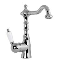 Смеситель Gattoni Orta 2741/27C0 OLD для раковины с высоким изливом, с донным клапаном, хром