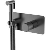 Гигиенический душ со смесителем Boheme Stick 127-GM.4 Оружейная сталь