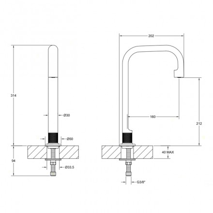 излив для ванны gessi inciso 58095#149