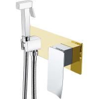 Гигиенический душ со смесителем Boheme Q 147-GCR .2 Золото Хром