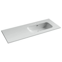 Раковина Ceramica Nova Element CN7006R встраиваемая сверху, чаша справа, 121х46.5 см, белая