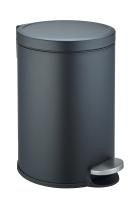 Мусорное ведро Weltwasser WW Lora BL 20L с педалью, черный матовый