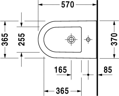 биде напольное duravit darling new 2250100000