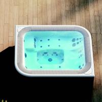 Jacuzzi Jacuzzi Profile Минибассейн 235х211х93см, встраиваемый, с переливной решеткой, комплектация BASE, цвет акрила: Platinum