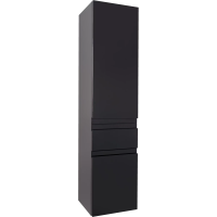 Шкаф пенал Jacob Delafon Madeleine EB2069D-J53 35x34x147см, подвесной, правый, черный матовый