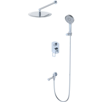 Душевой комплект Wonzon & Woghand WW-88939010-CR 300 мм, со смесителем, хром