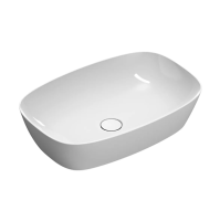 Раковина Catalano Alvea 0622600001 / 160APGRLX00 накладная, без перелива, Cataglaze, 60х40 см, белый глянцевый