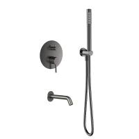 Душевая система AQUAme AQM8406GM цвет Оружейный металл