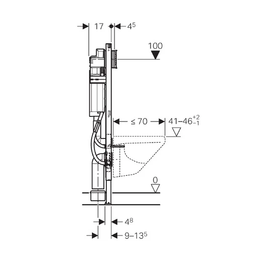 система инсталляции для унитазов geberit duofix up 320 111.350.00.5