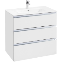 Тумба с раковиной белый глянец 80,5 см Roca The Gap A857406806+ 32799C000