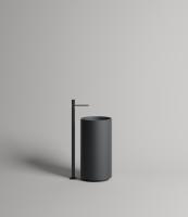 Раковина напольная Salini Armonia 201 130111SM, 45x45x82 см, из материала Solix, матовая, белая