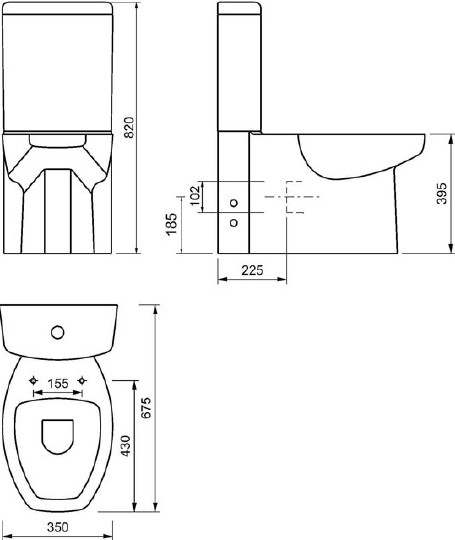 унитаз-компакт creavit spark sa310.001n0