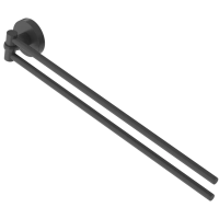 Полотенцедержатель Cezares Relax RELAX-THD-S-NOP 40,8 см, поворотный, двойной, черный матовый