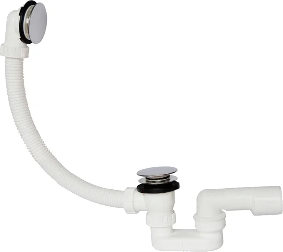 Слив-перелив для ванны Plastbrno EVK0150 52 мм, клик-клак, хром