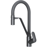 Смеситель для кухни AM.PM Like F8007822 с гибким изливом, цвет черный