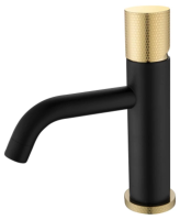 Смеситель для раковины Boheme Stick 121-BG.2 Черный Золото