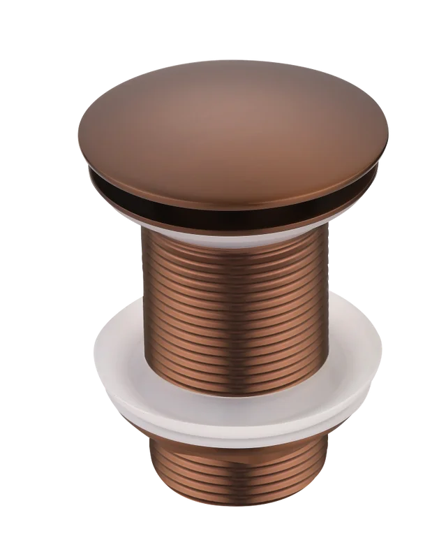 Донный клапан Boheme 612-BRB для раковины, без перелива, клик клак, бронза матовая