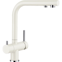 Смеситель Blanco Fontas II 525141 для кухни, с подключением к фильтру, цвет белый \ хром