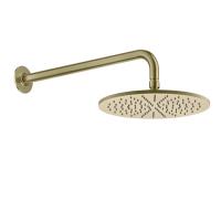 Душевая головка настенная Gessi Inciso 58248#727, шарнирная на 1/2”, Ø300мм, цвет: brushed brass pvd