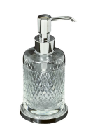 Дозатор для жидкого мыла Boheme Murano Cristal 10227 Хром
