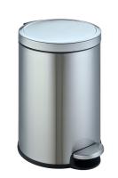 Мусорное ведро Weltwasser WW Lora MT 12L с педалью, хром матовый