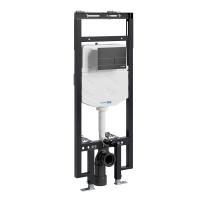 Система инсталляции для унитазов WasserKraft Dinkel 58TLT.010.ME.MB04 с кнопкой смыва, цвет хром