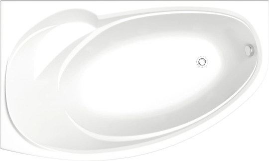 акриловая ванна bas фэнтази 150x88 l без гидромассажа
