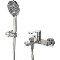 Смеситель для ванны Cezares Stylus STYLUS-VD-IN с душевым гарнитуром, сатин