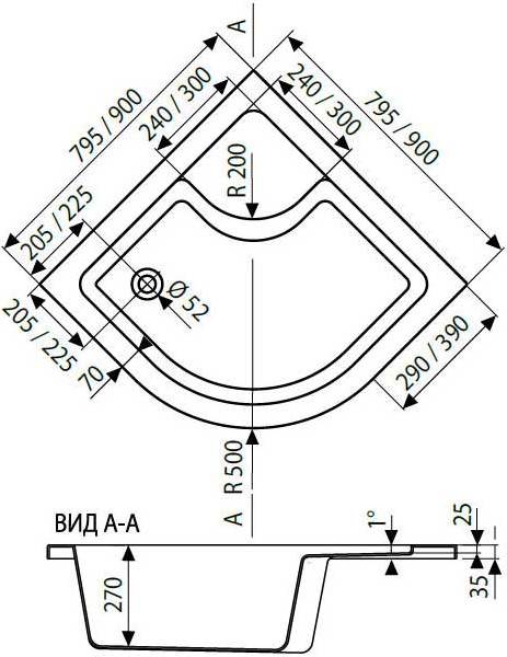 акриловый поддон для душа ravak sabina 80х80 la a214001020 белый