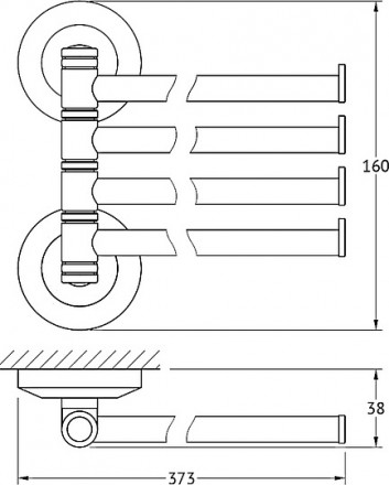 Полотенцедержатель FBS Standard STA 046